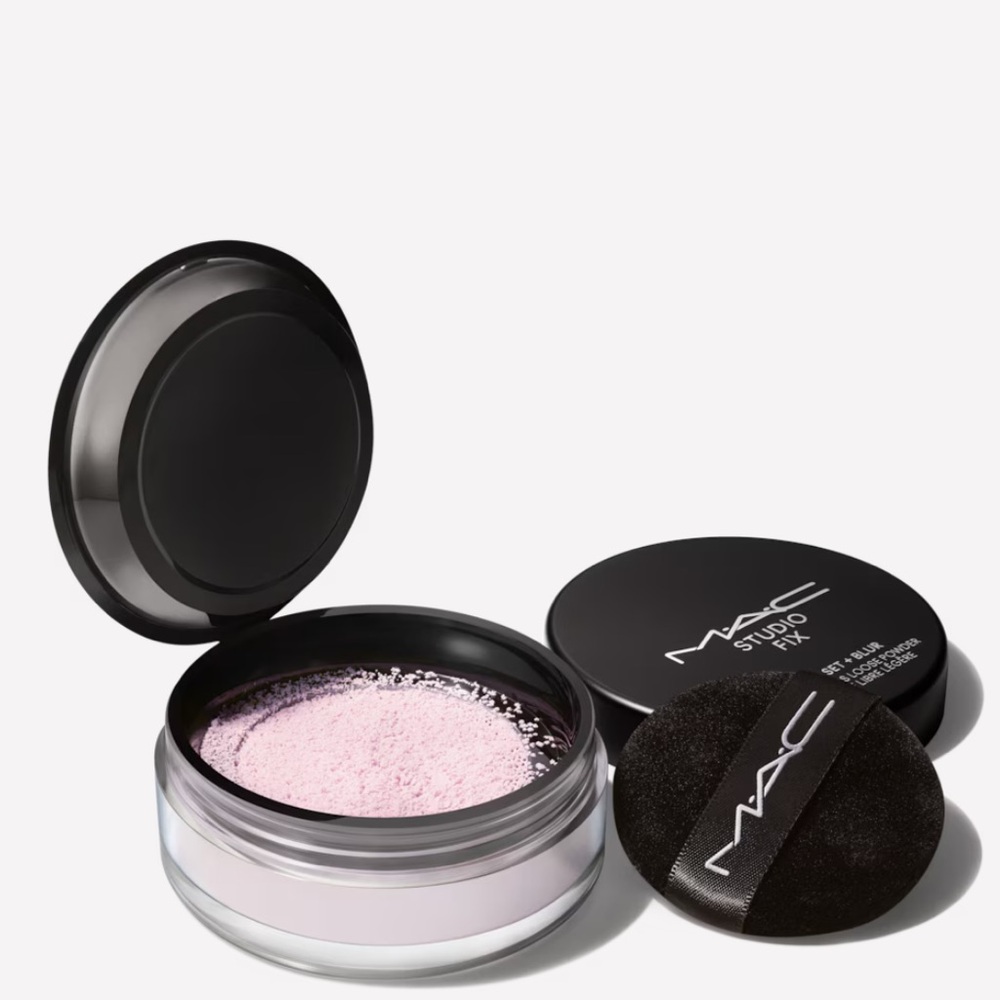 MAC Cosmetics STUDIO FIX PRO SET + BLUR WEIGHTLESS LOOSE POWDER - rosy pink